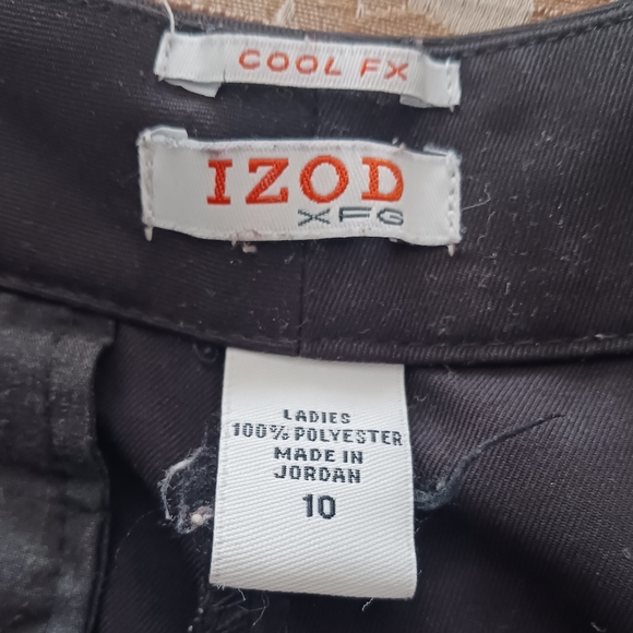 Izod XFG Cool fx black shorts 10 Euc - Picture 9 of 9